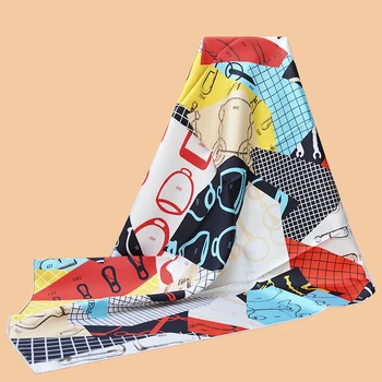 Магазин HuaJun 2 ||  Универсальный квадратный шарф из шелка 